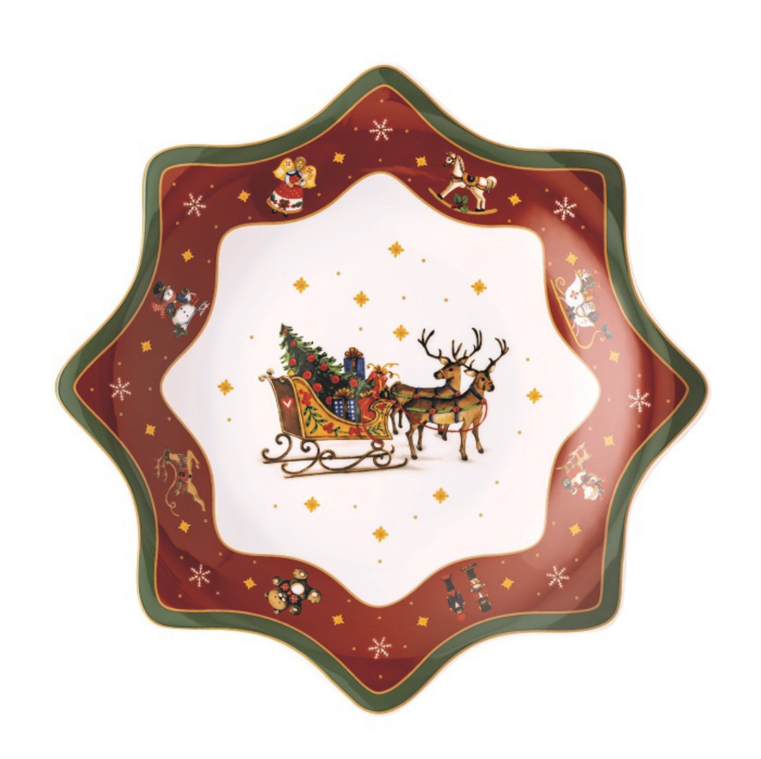 Hutschenruether Happy Christmas Red Star Plate 25cm image 0